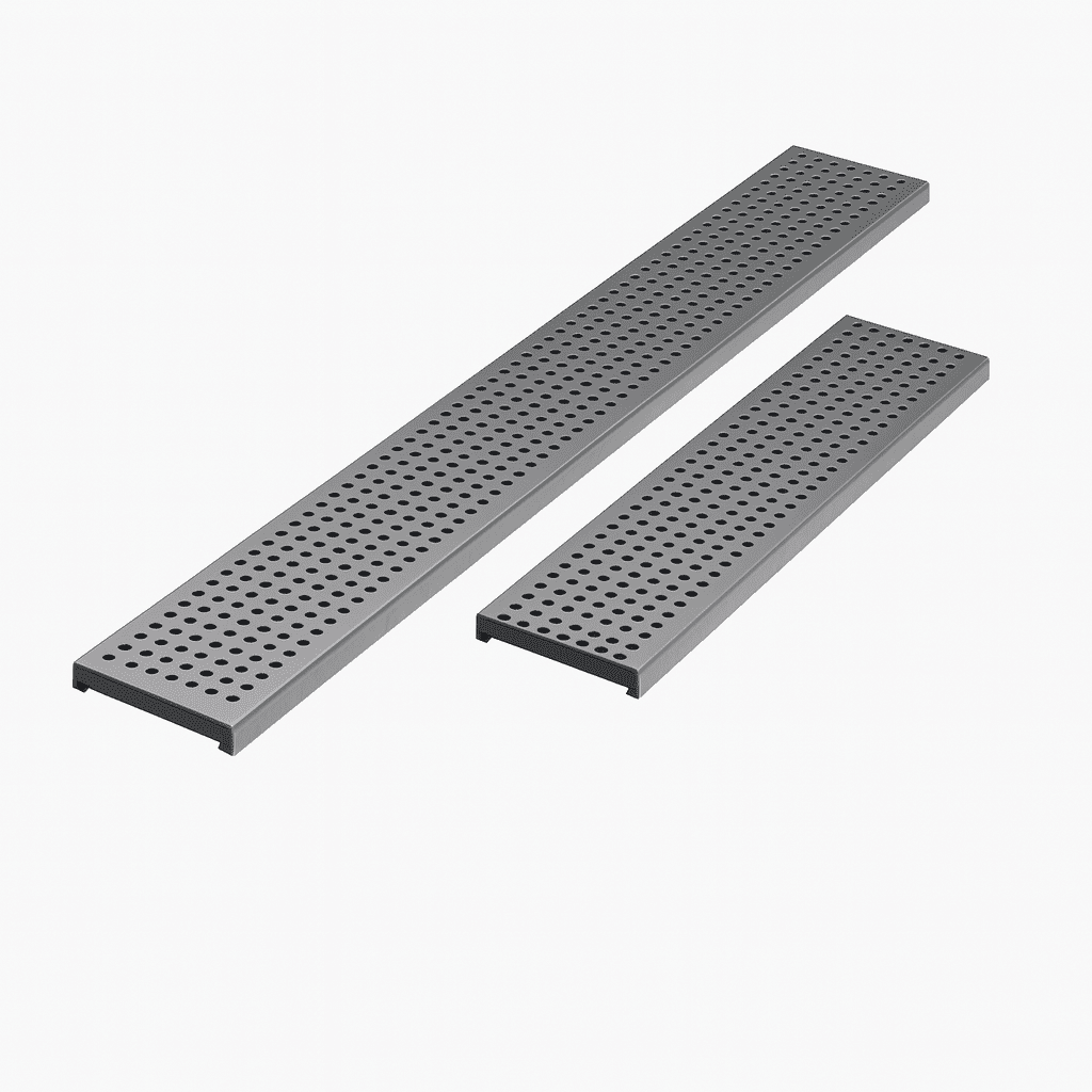 Rejilla KlassikDrain DrainLok™ K100 Tipo 410D Acero galvanizado perforado de 1 metro de longitud por Grupo RIVEND Mexico 4