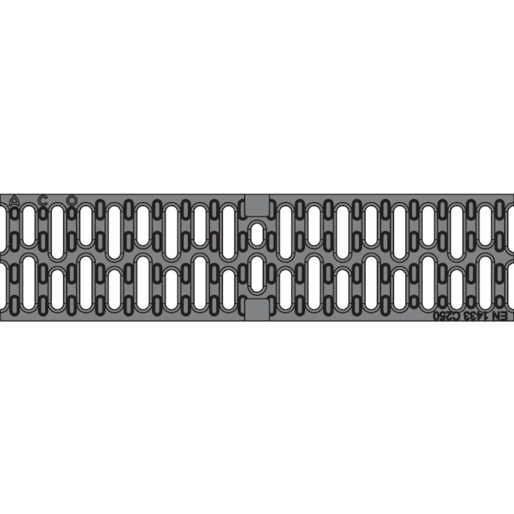 Rejilla KlassikDrain DrainLok™ K100 Tipo 425D Acero galvanizado ranurado de 1 metro de longitud por Grupo RIVEND Mexico 2