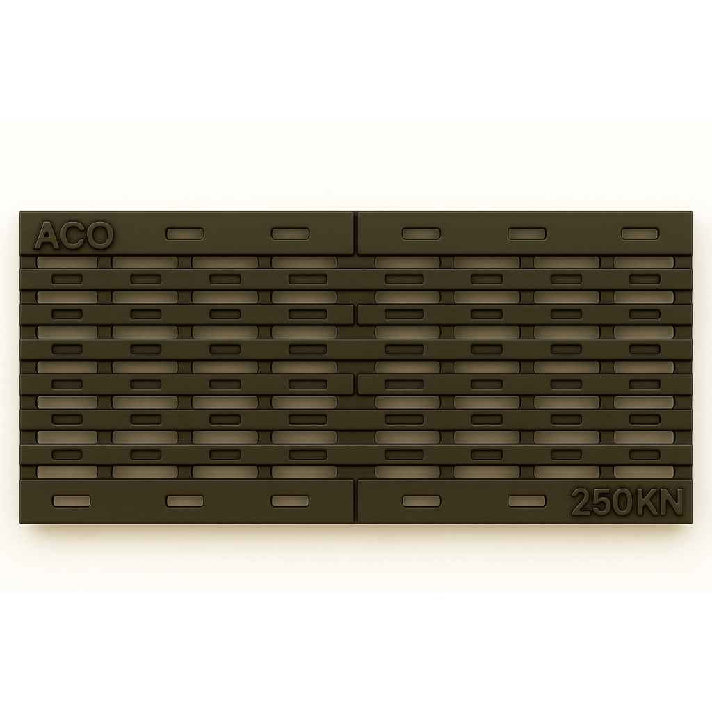 Rejilla KlassikDrain DrainLok™ K200 Tipo 676D Hierro dúctil longitudinal de 1 metro de longitud por Grupo RIVEND Mexico