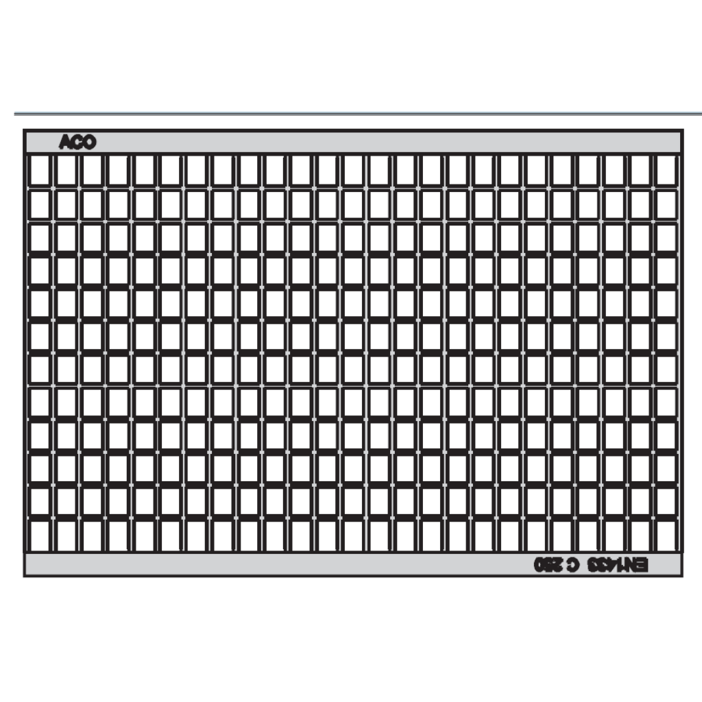 Rejilla KlassikDrain DrainLok™ K300 Tipo 805D Acero galvanizado malla de 1 metro de longitud por Grupo RIVEND Mexico 2