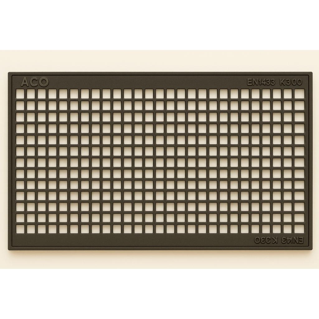 Rejilla KlassikDrain DrainLok™ K300 Tipo 805D Acero galvanizado malla de 1 metro de longitud por Grupo RIVEND Mexico