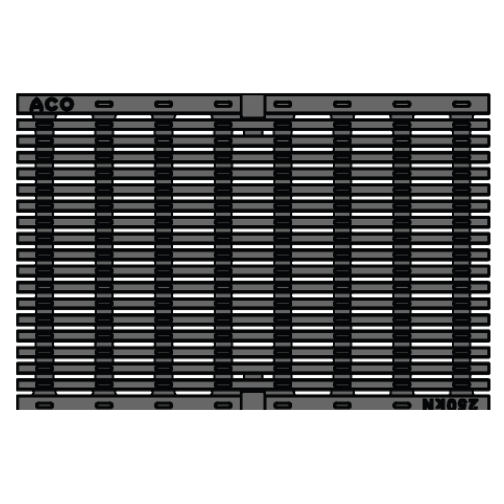 Rejilla KlassikDrain DrainLok™ K300 Tipo 876D Hierro dúctil longitudinal de 1 metro de longitud por Grupo RIVEND Mexico 2