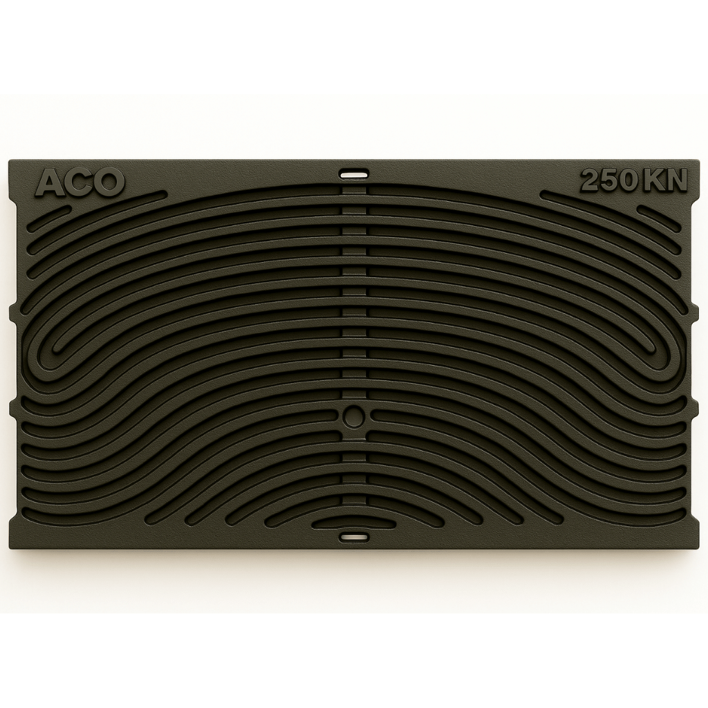 Rejilla KlassikDrain DrainLok™ K300 Tipo 880D Hierro dúctil olas de 1 metro de longitud por Grupo RIVEND Mexico 2