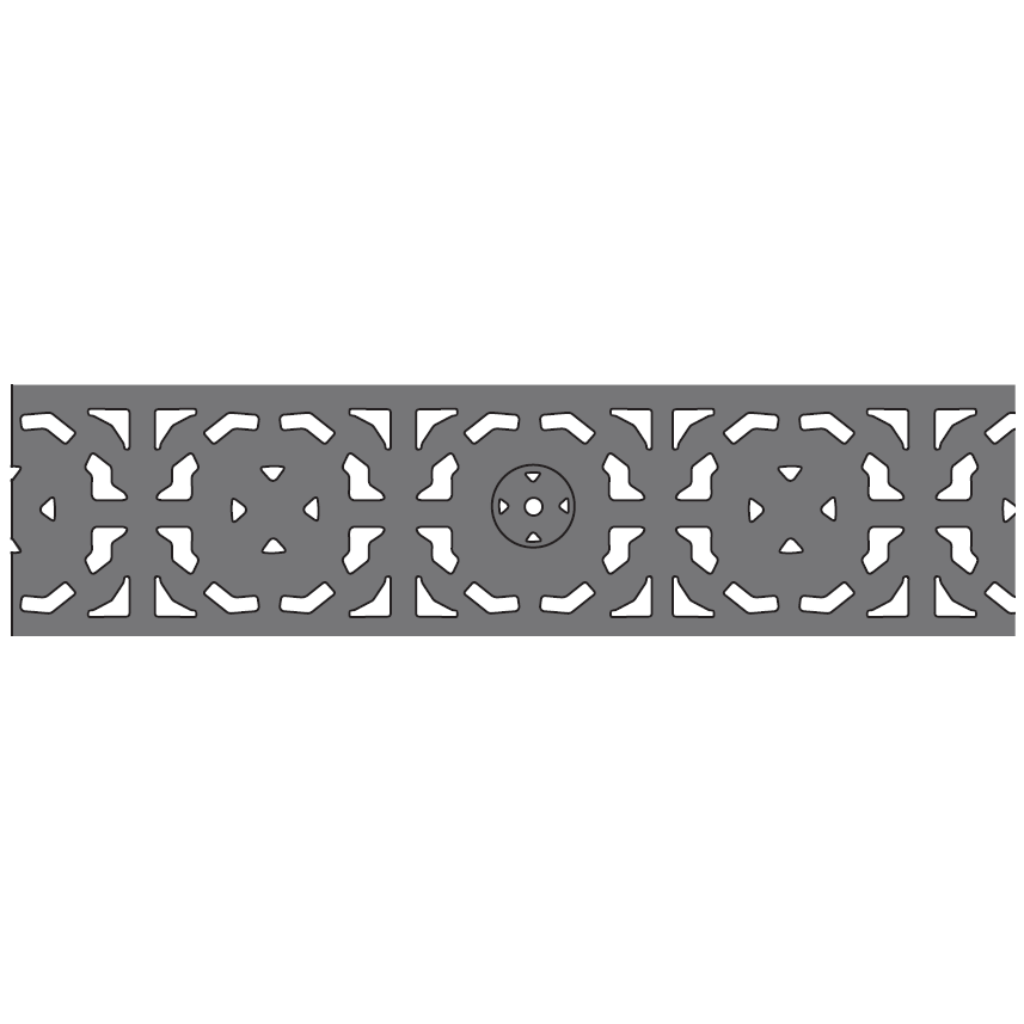 Rejilla KlassikDrain QuickLok™ K100 Tipo 479Q Hierro dúctil mosaico de 1 metro de longitud por Grupo RIVEND Mexico 2