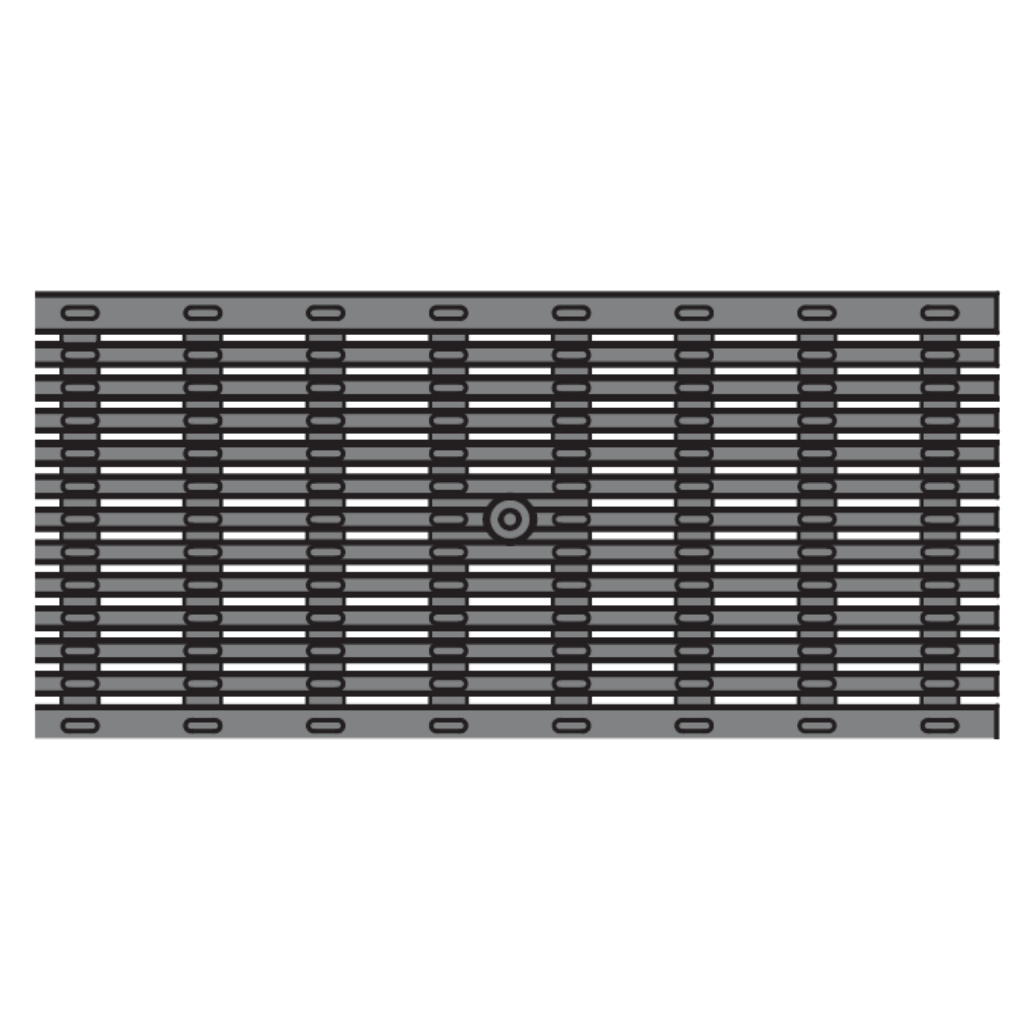 Rejilla KlassikDrain QuickLok™ K200 Tipo 678Q Hierro dúctil longitudinal de 1 metro de longitud por Grupo RIVEND Mexico