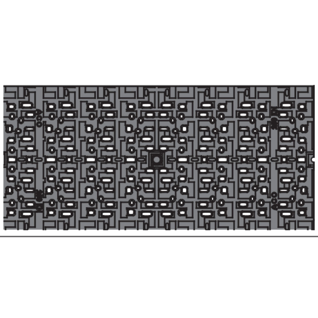 Rejilla KlassikDrain QuickLok™ K200 Tipo 681Q Hierro dúctil decorativo de 1 metro de longitud por Grupo RIVEND Mexico 2